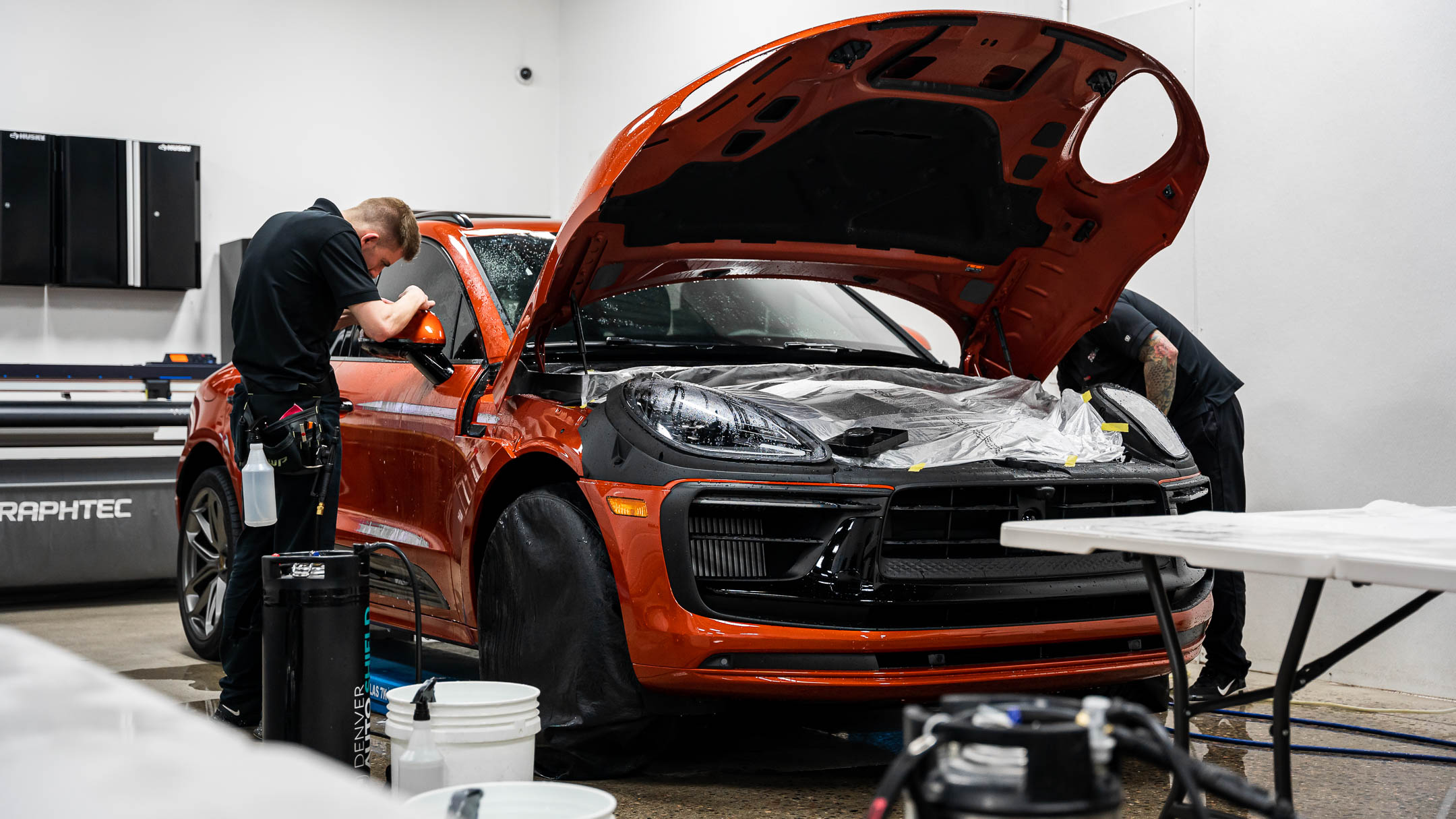 Porsche Macan GTS receiving our Driver's Package