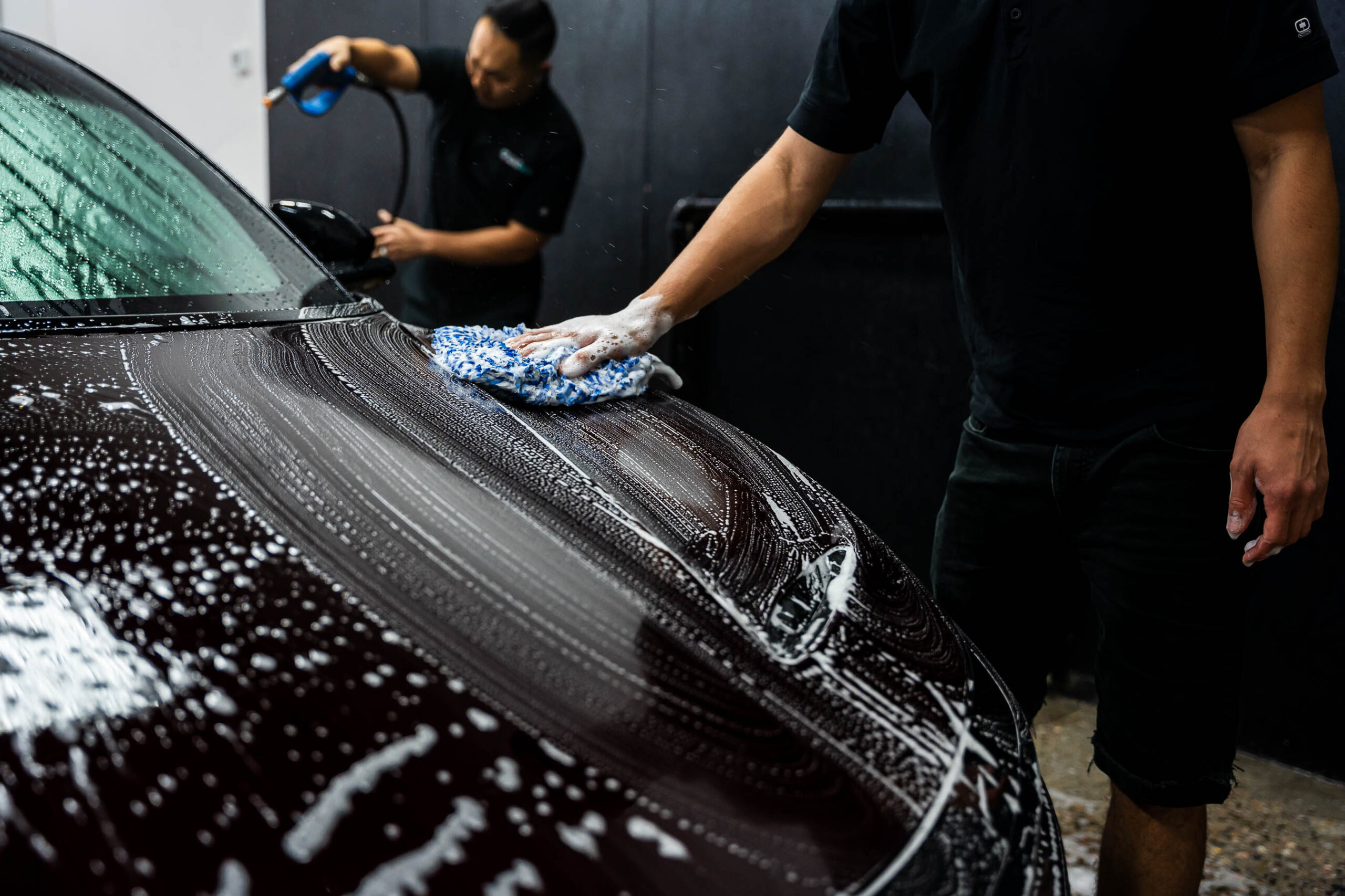 Washing hood of this Lucid Air