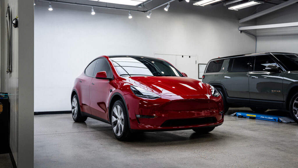 Tesla Model Y with Full Front PPF