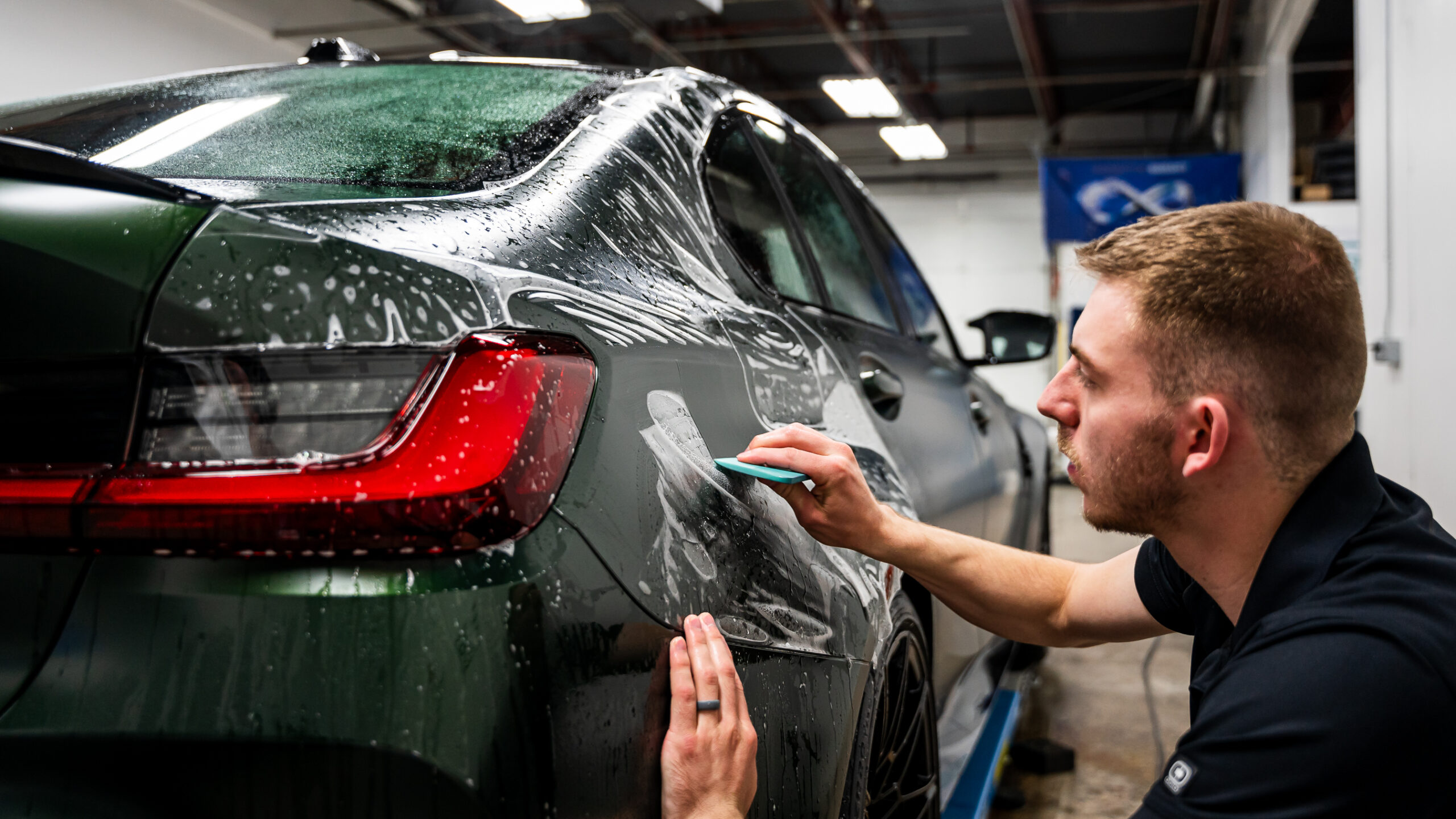 Installing PPF on rear quarter panel